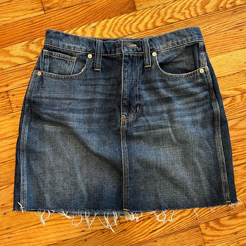 Madewell denim skirt
